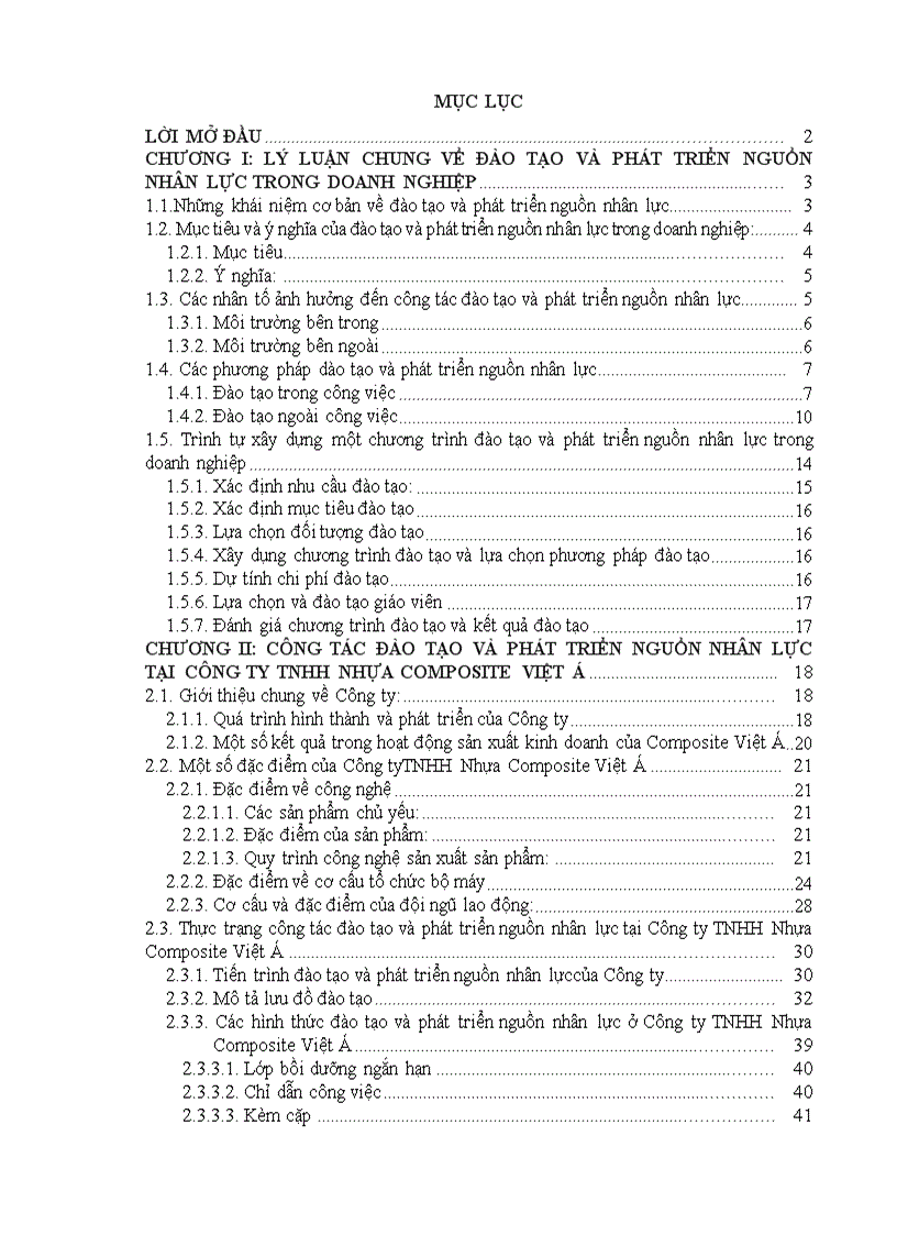 image for page Một số giải pháp nhằm hoàn thiện công tác đào tạo và phát triển nguồn nhân lực tại công ty TNHH Nhựa Composite Việt Á 1