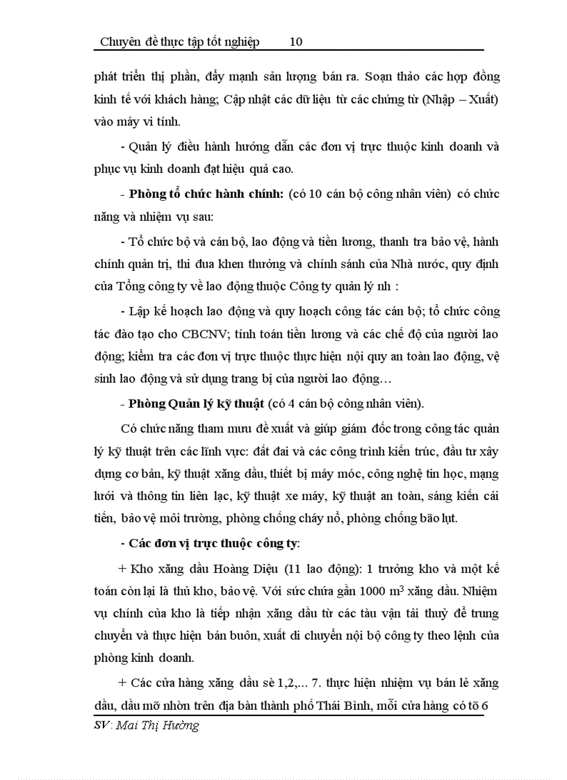 image for page Hoàn thiện công tác hạch toán tiêu thụ và xác định kết quả tiêu thụ tại Công ty xăng dầu Thái Bình 1