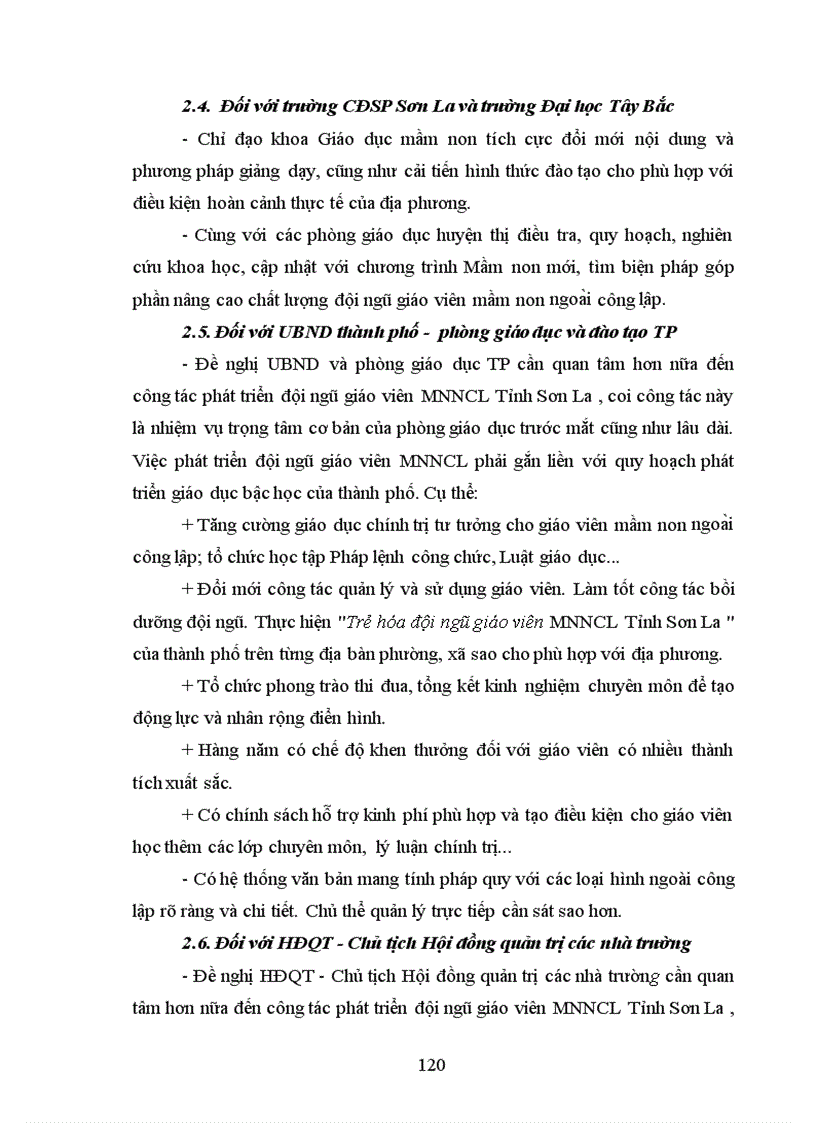 image for page Biện pháp phát triển đội ngũ giáo viên các trường mầm non ngoài công lập tỉnh Sơn La 1