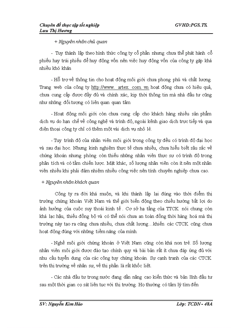 image for page Nâng cao hiệu quả hoạt động môi giới tại công ty cổ phần chứng khoán ArTex 1