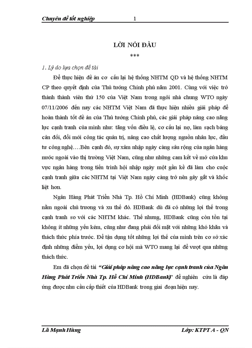 image for page Giải pháp nâng cao năng lực cạnh tranh của Ngân Hàng Phát Triển Nhà Tp Hồ Chí Minh HDBank 1