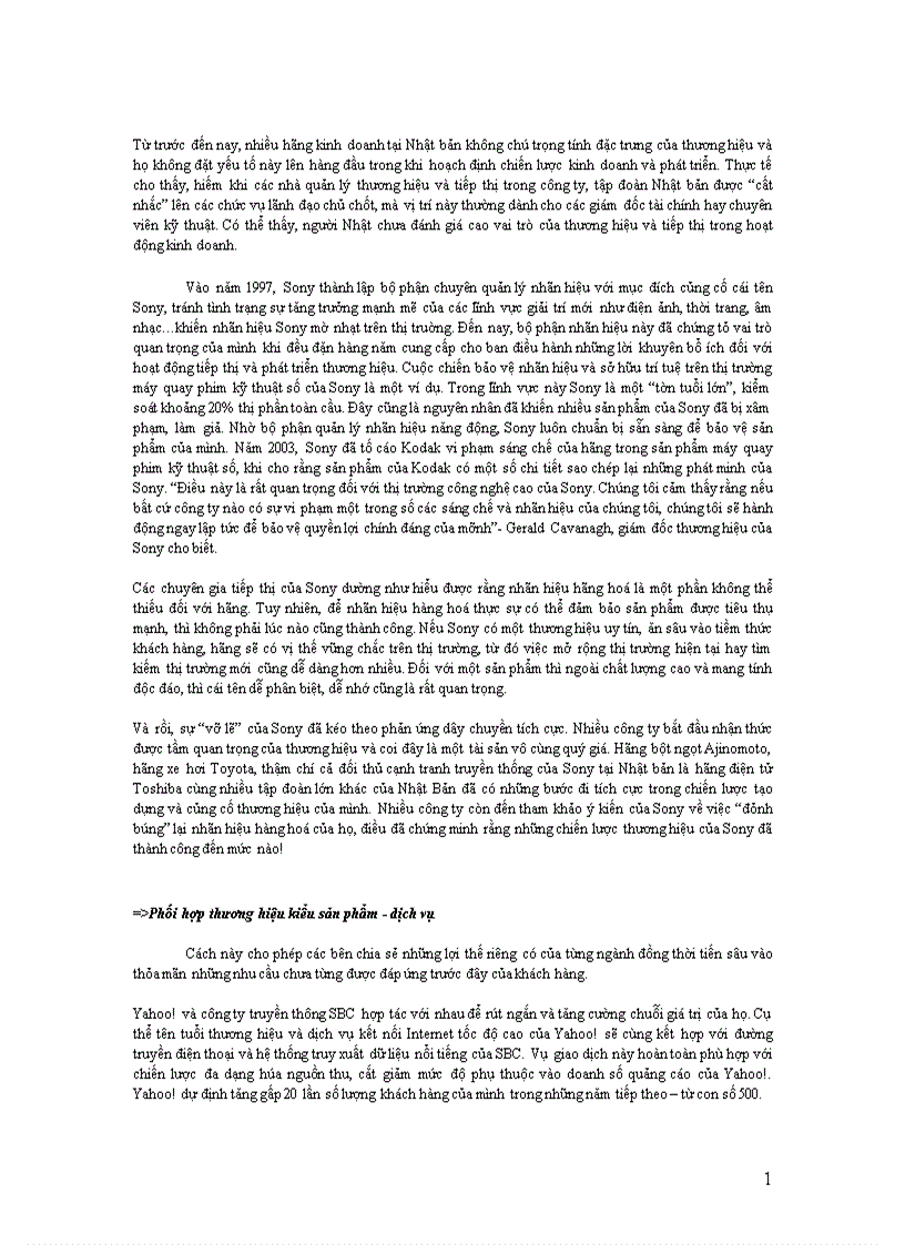 image for page Thương hiệu yếu tố đảm bảo sự phát triển bền vững của tập đoàn sony trong cạnh tranh hội nhập