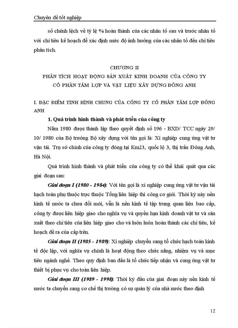 image for page Phân tích hoạt động sản xuất kinh doanh và một số biện pháp nâng cao hiệu quả sản xuất kinh doanh ở công ty tấm lợp vật liệu xây dựng Đông Anh