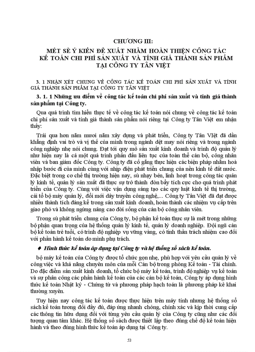 image for page Kế toán chi phí sản xuất và tính giá thành sản phẩm tại Công ty Tân Việt 1