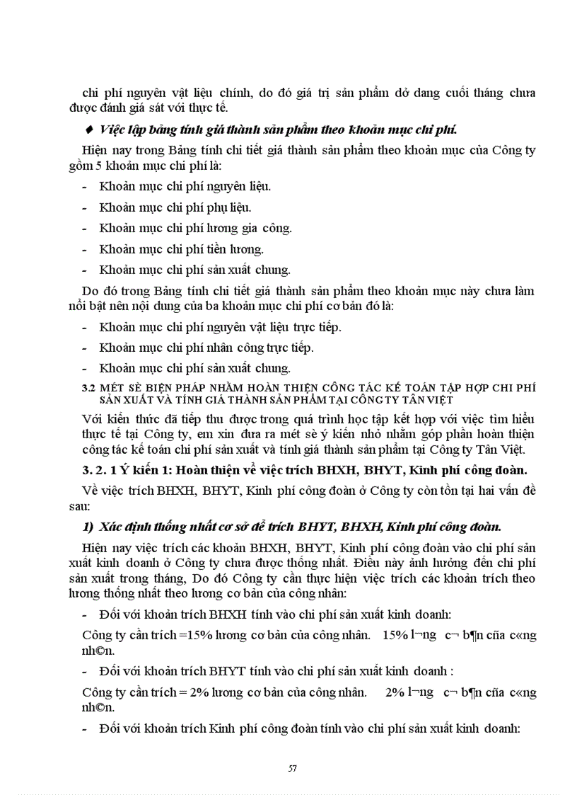 image for page Kế toán chi phí sản xuất và tính giá thành sản phẩm tại Công ty Tân Việt 1