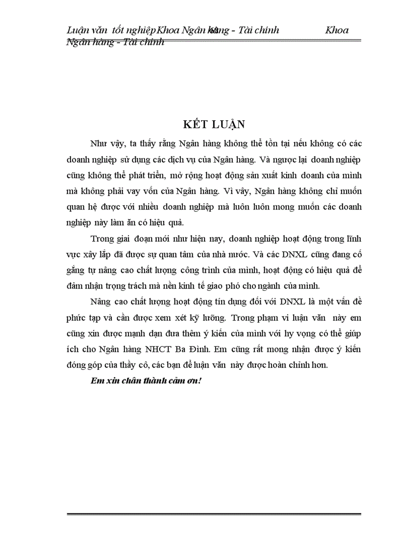 image for page Nâng cao chất lượng tín dụng đối với các DNXL tại Chi nhánh NHCT Ba Đình 1