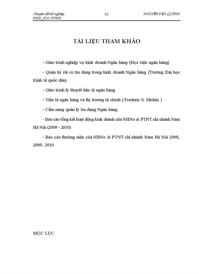 image for page Một số giải pháp phòng ngừa và hạn chế rủi ro tín dụng tại Ngân hàng No PTNTchi nhánh Nam Hà Nội 1