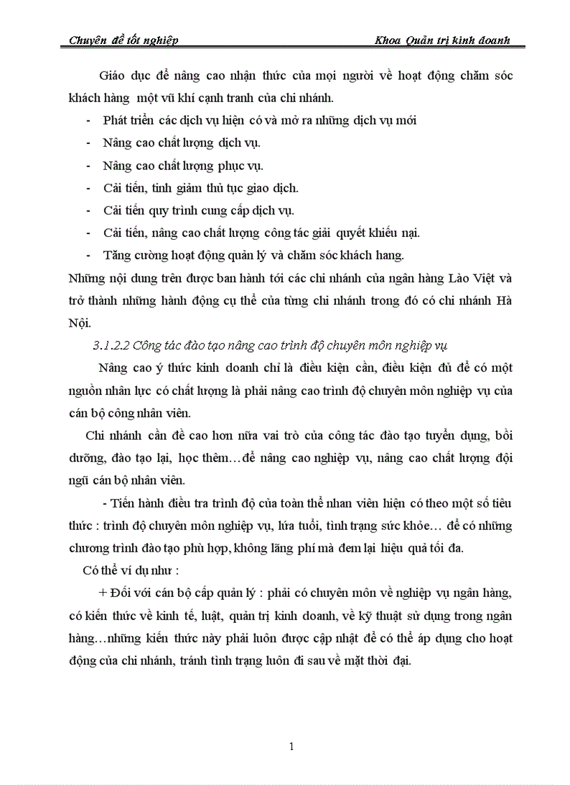 image for page Giải pháp hoàn thiện hoạt động chăm sóc khách hàng tại ngân hàng Lào Việt chi nhánh Hà Nội 1