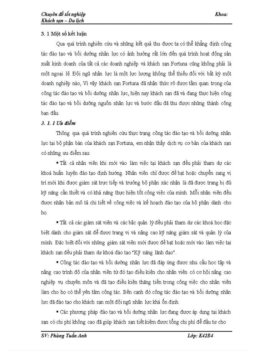 image for page Tăng cường đào tạo và bồi dưỡng nhân lực tại bộ phận bàn của khách sạn Fortuna