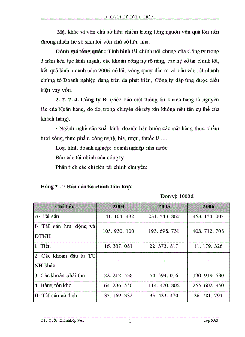 image for page Hoàn thiện công tác phân tích tài chính Doanh nghiệp phục vụ cho hoat động tín dụng tại Vpbank Hà Nội 1