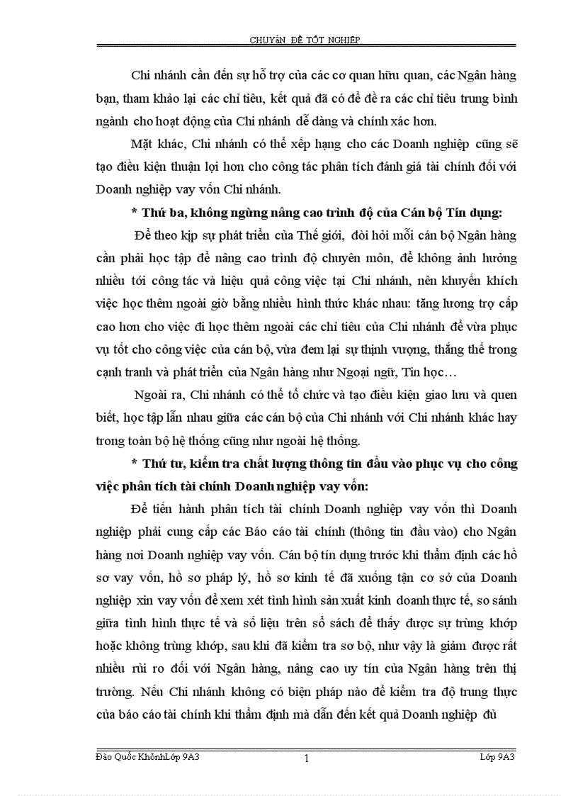 image for page Hoàn thiện công tác phân tích tài chính Doanh nghiệp phục vụ cho hoat động tín dụng tại Vpbank Hà Nội 1