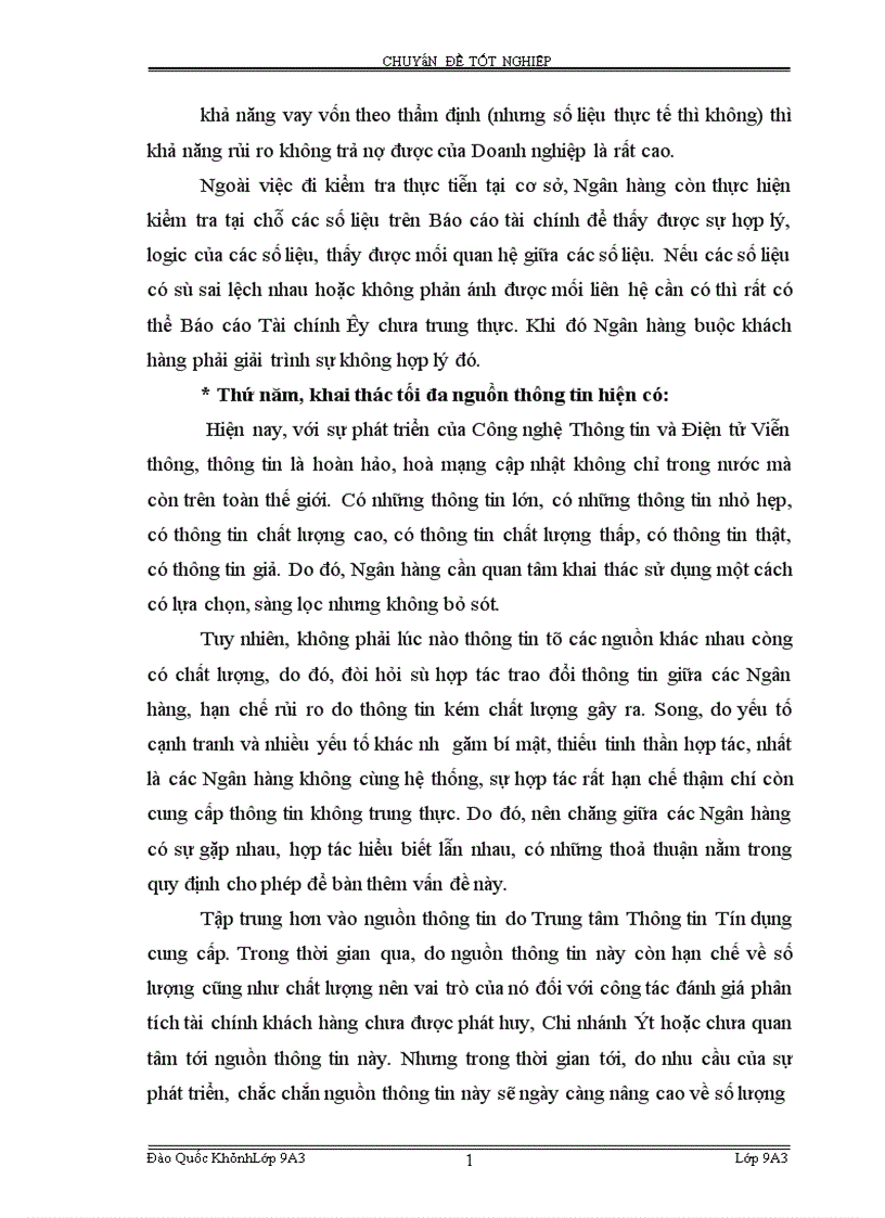 image for page Hoàn thiện công tác phân tích tài chính Doanh nghiệp phục vụ cho hoat động tín dụng tại Vpbank Hà Nội 1