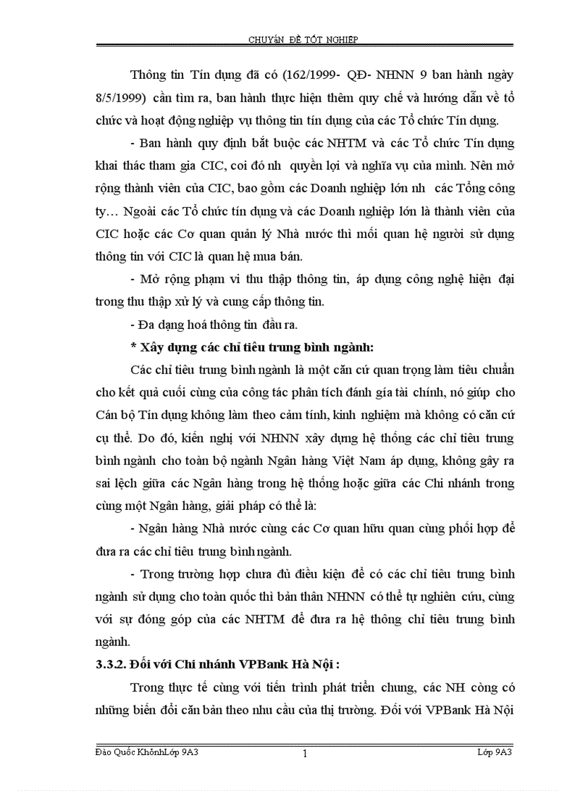 image for page Hoàn thiện công tác phân tích tài chính Doanh nghiệp phục vụ cho hoat động tín dụng tại Vpbank Hà Nội 1