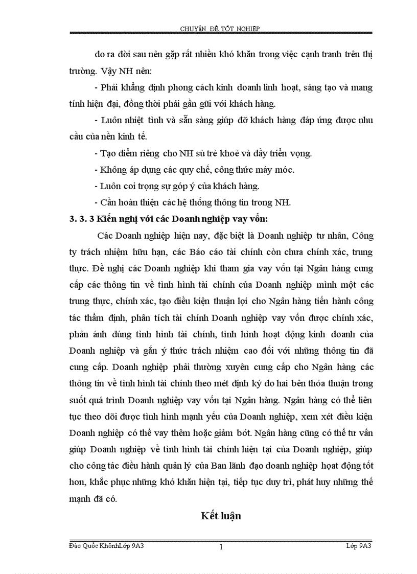 image for page Hoàn thiện công tác phân tích tài chính Doanh nghiệp phục vụ cho hoat động tín dụng tại Vpbank Hà Nội 1