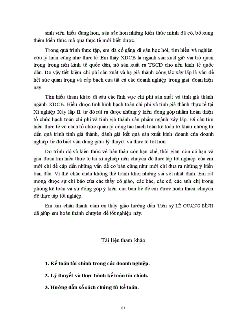 image for page Kế toán chi phí và tính giá thành sản phẩm xây lắp tại xí nghiệp xây lắp II 1