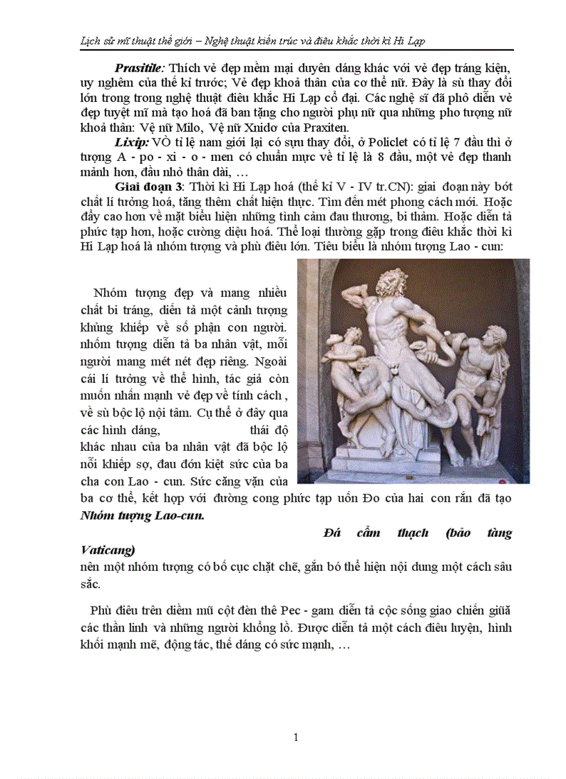 image for page Lịch sử mĩ thuật thế giới Nghệ thuật kiến trúc và điêu khắc thời kì Hi Lạp