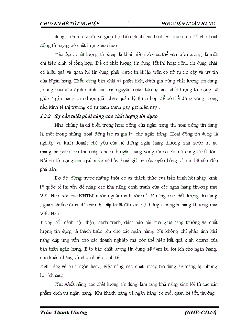 image for page Nâng cao chất lượng tín dụng tại VPbank chi nhánh Thăng Long Thực trạng và Giải pháp 1