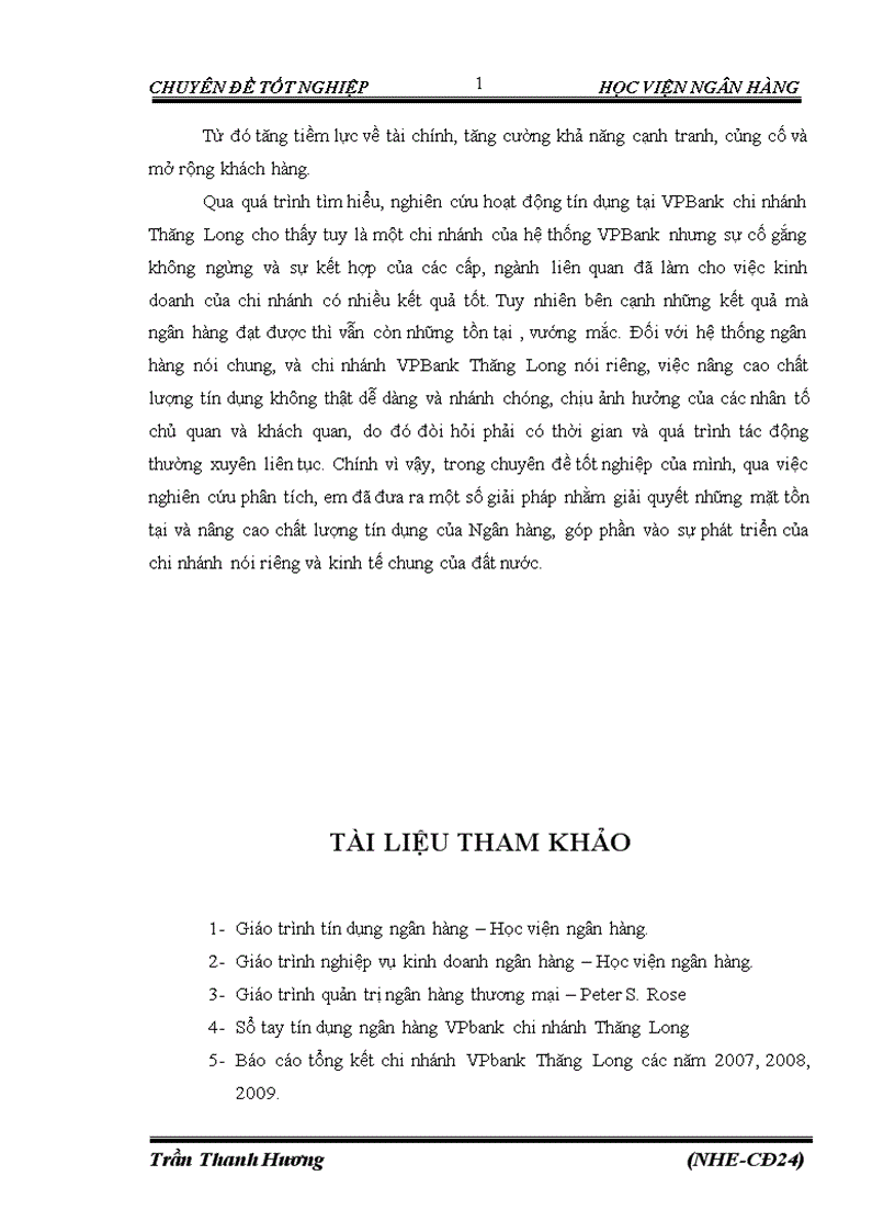 image for page Nâng cao chất lượng tín dụng tại VPbank chi nhánh Thăng Long Thực trạng và Giải pháp 1