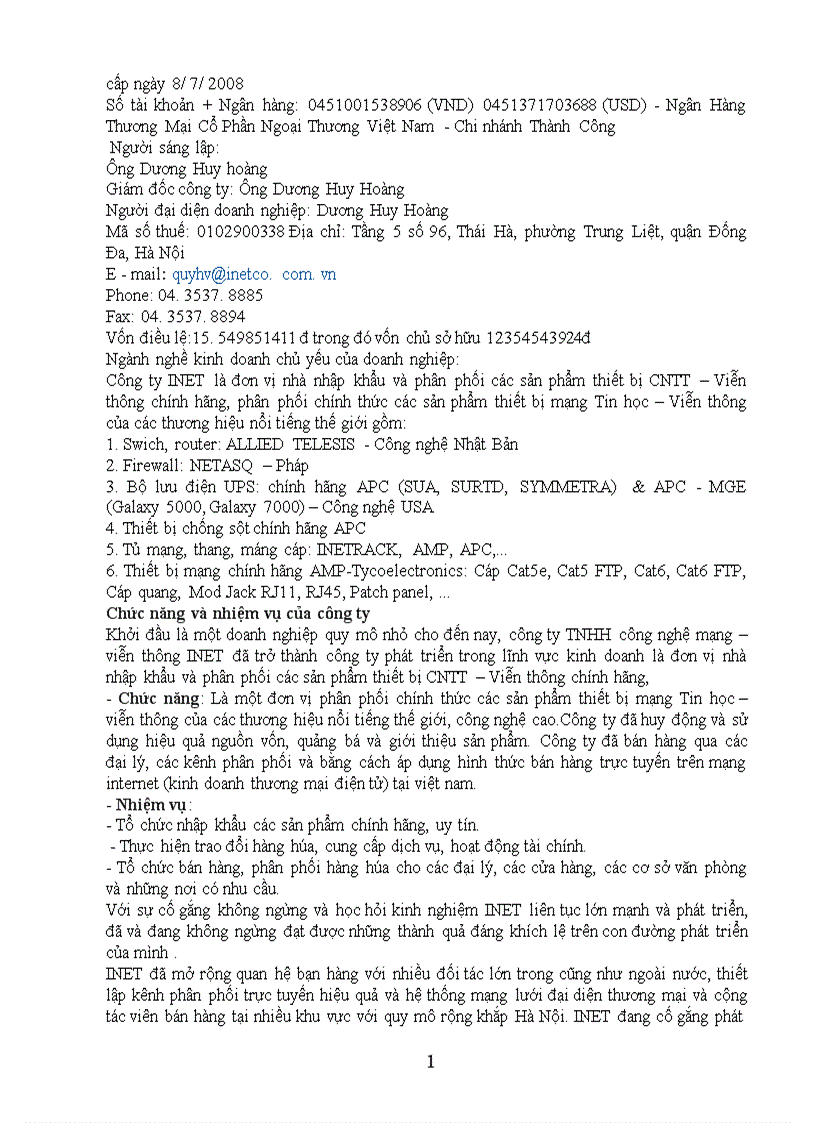 image for page Hoàn thiện công tác xây dựng kế hoạch bán hàng của công ty TNHH công nghệ mạng viễn thông INET