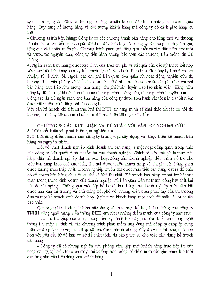 image for page Hoàn thiện công tác xây dựng kế hoạch bán hàng của công ty TNHH công nghệ mạng viễn thông INET