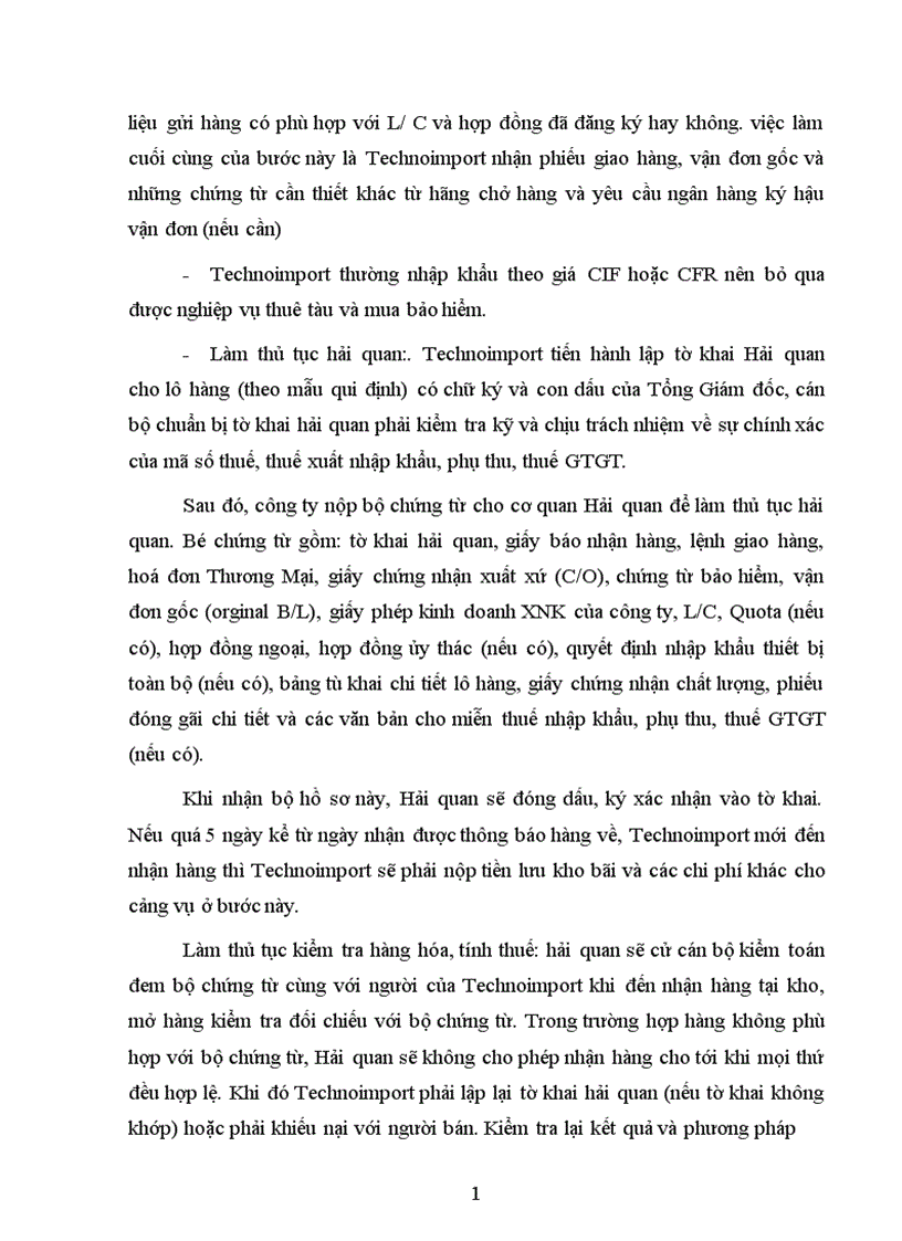 image for page Một số giải pháp nhằm hoàn thiện quy trình nhập khẩu thiết bị toàn bộ tại công ty xuất nhập khẩu thiết bị toàn bộ và kỹ thuật