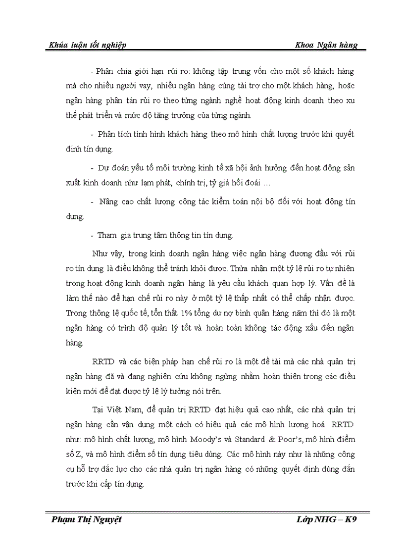 image for page Rủi ro tín dụng và quản lý rủi ro tín dụng tại ngân hàng TMCP Dầu Khí Toàn Cầu 1