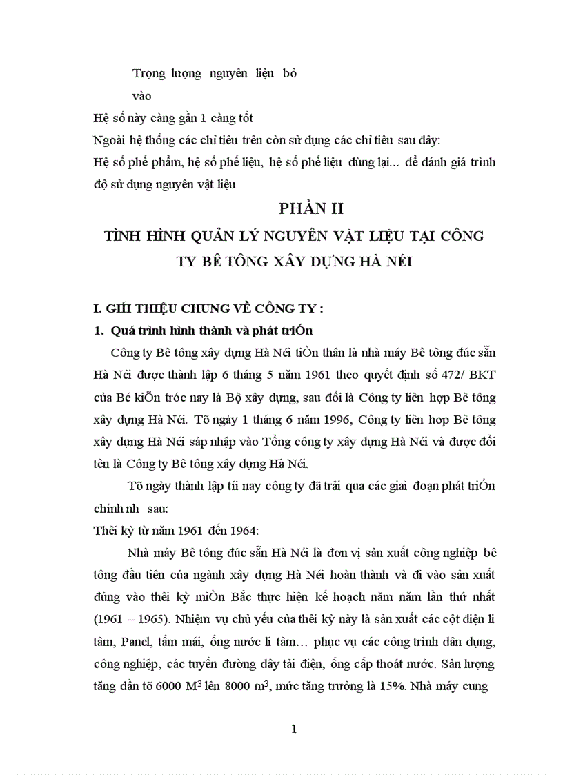 image for page Một số biện pháp nhằm tăng cường quản lý nguyên vật liệu tại Công ty bê tông xây dựng Hà Nội 1