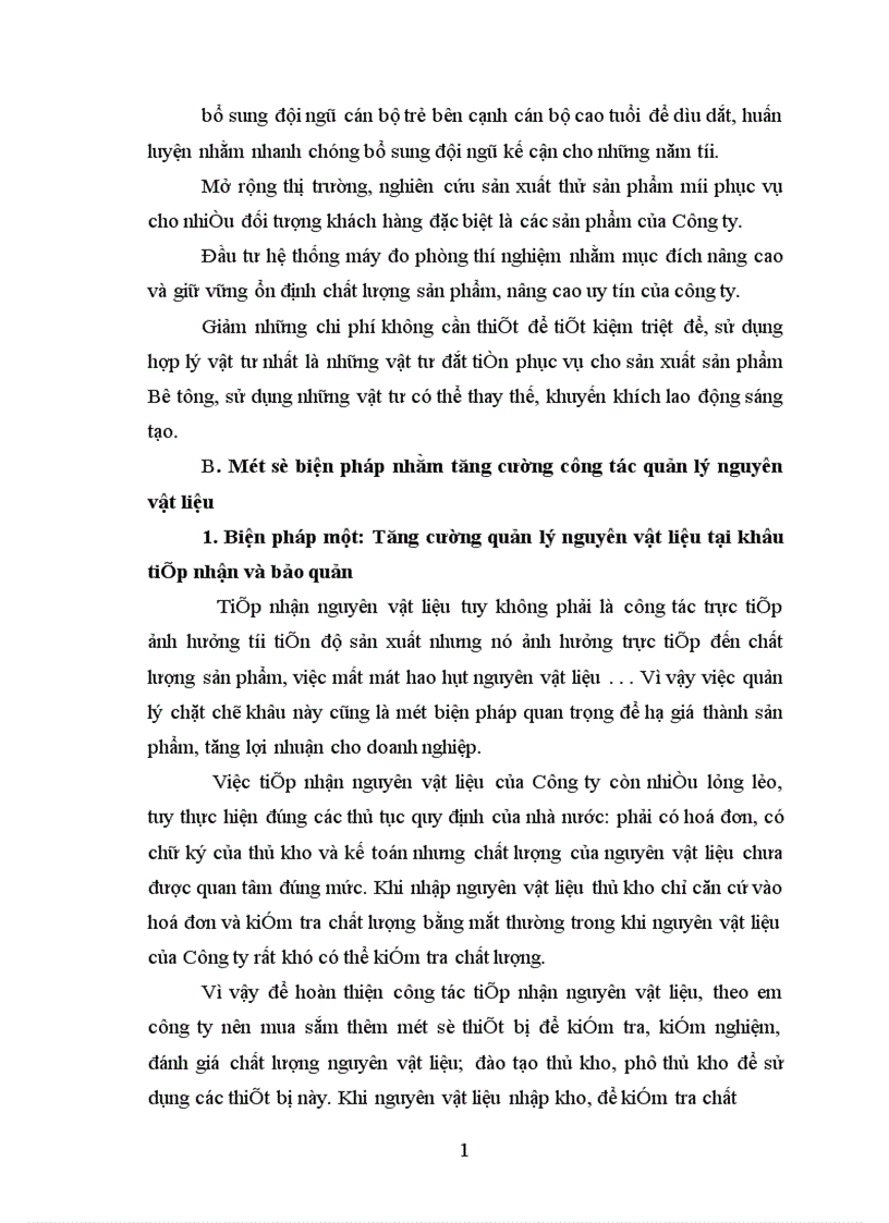 image for page Một số biện pháp nhằm tăng cường quản lý nguyên vật liệu tại Công ty bê tông xây dựng Hà Nội 1