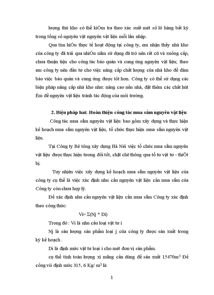 image for page Một số biện pháp nhằm tăng cường quản lý nguyên vật liệu tại Công ty bê tông xây dựng Hà Nội 1