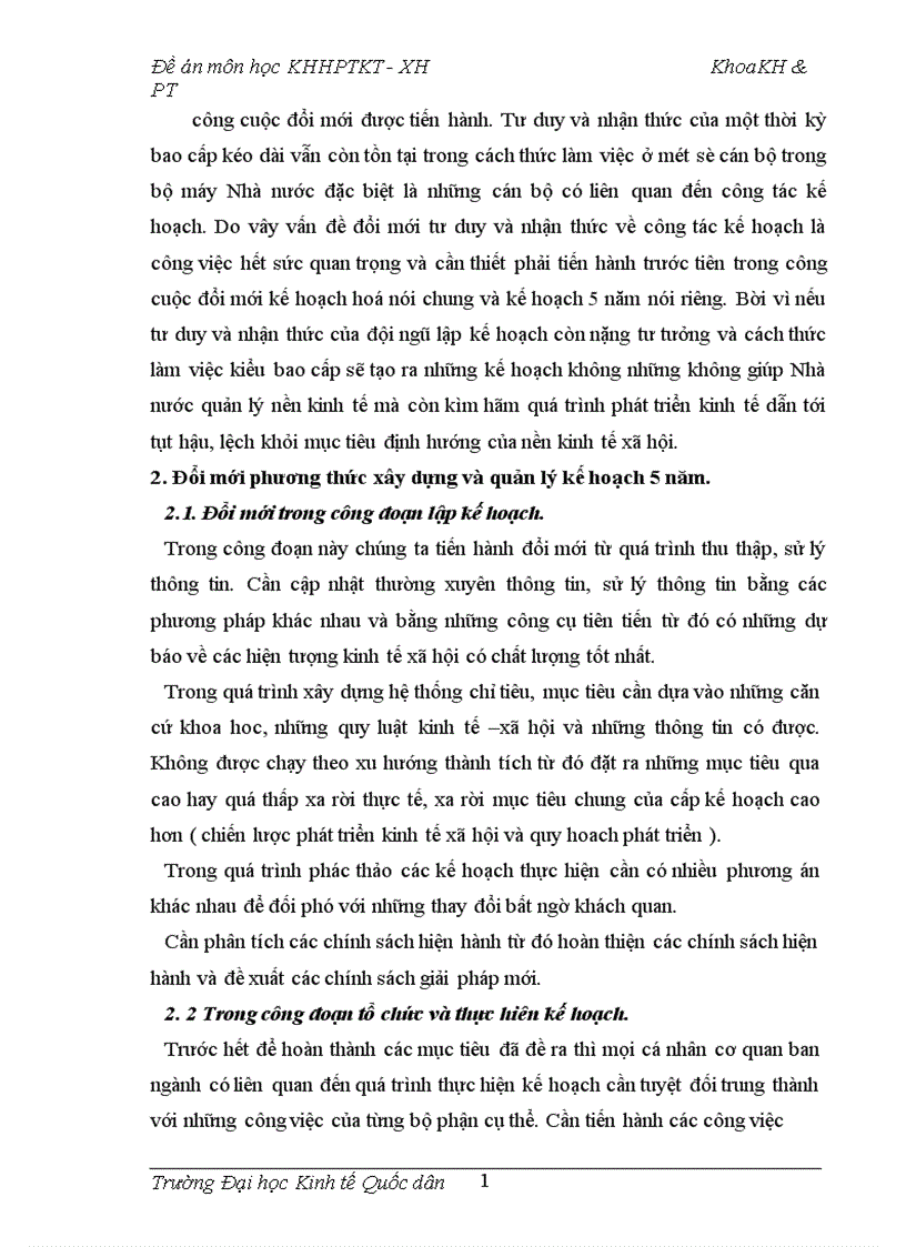 image for page Một số vấn đề về đổi mới kế hoạch 5 năm phát triển kinh tế xã hội ở Việt Nam 1