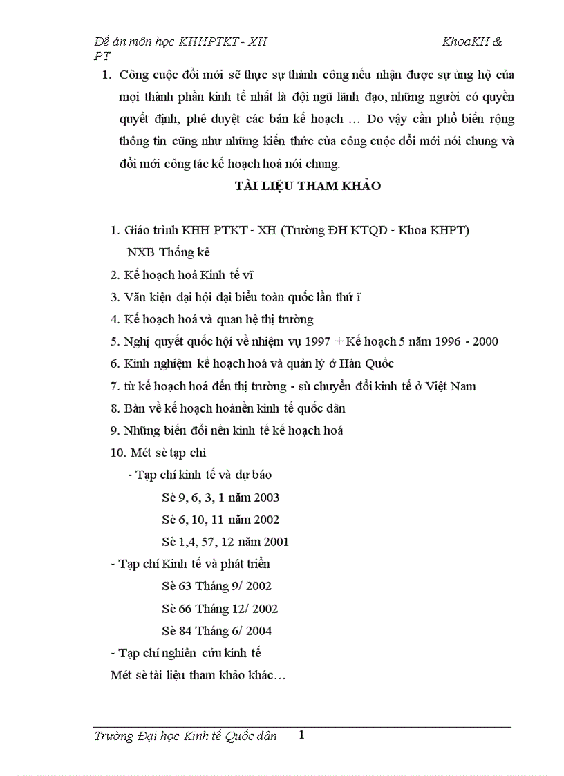 image for page Một số vấn đề về đổi mới kế hoạch 5 năm phát triển kinh tế xã hội ở Việt Nam 1