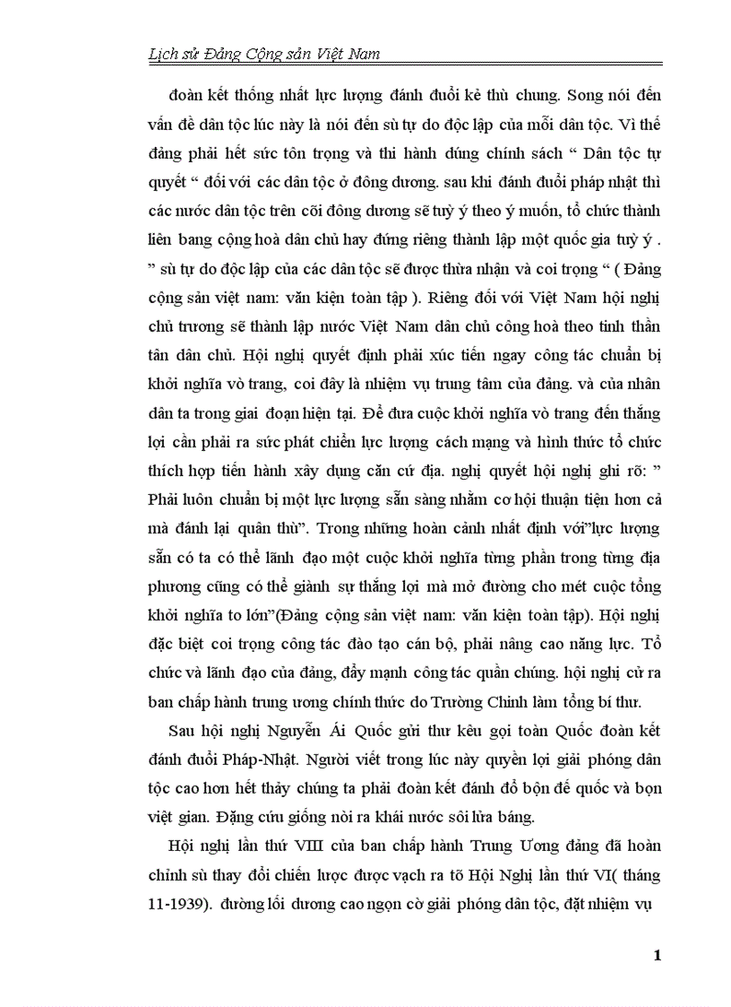 image for page Phong trào giải phóng dân tộc giành chính quyền 1939 1945