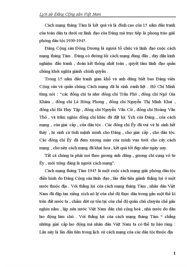 image for page Phong trào giải phóng dân tộc giành chính quyền 1939 1945