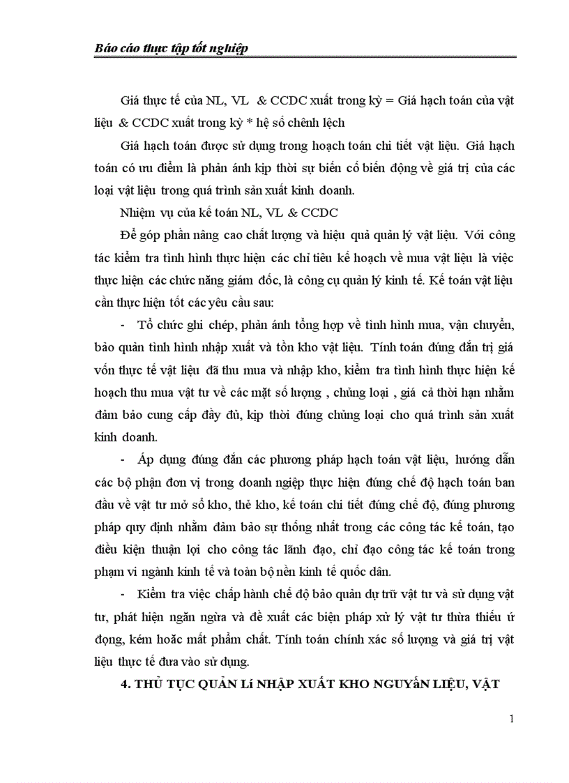 image for page Tổ chức công tác nguyên liệu vật liệu và tình hình quản lý sử dụng nguyên liệu vật liệu tại Công ty TNHH ThiÊn phúc