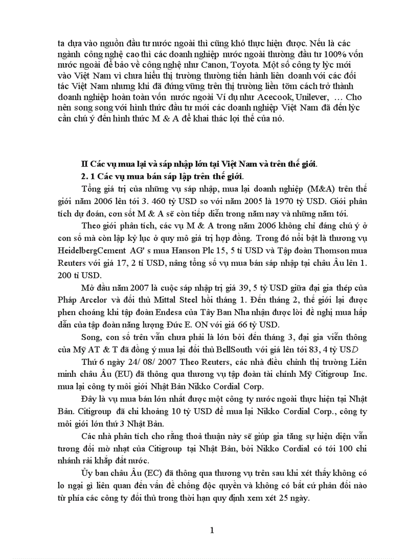 image for page Mua bán và sáp nhập doanh nghiệp thực trạng và giải pháp ở Việt Nam