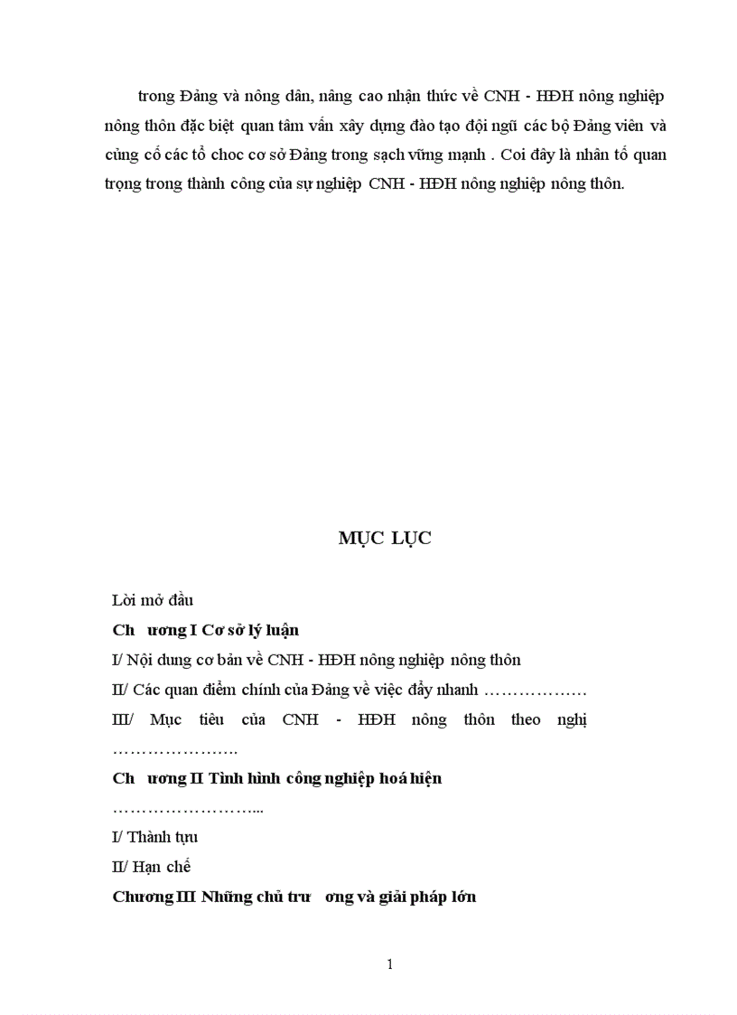 image for page Thực trạng của công nghiệp hoá hiện đại hoá nông nghiệp nông thôn của nước ta hiện nay và giải pháp để thực hiện CNH HĐH nông nghiệp nông thôn ở nước ta hiện nay 1
