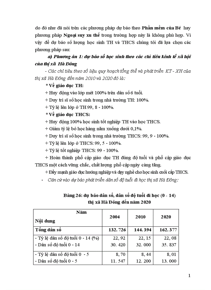 image for page Quy hoạch mạng lưới trường học ngành Giáo dục thị xã Hà Đông tỉnh Hà Tây đến năm 2020 1