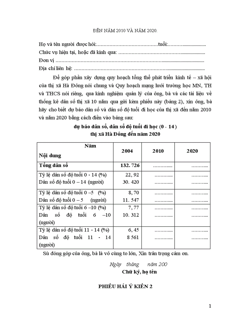 image for page Quy hoạch mạng lưới trường học ngành Giáo dục thị xã Hà Đông tỉnh Hà Tây đến năm 2020 1