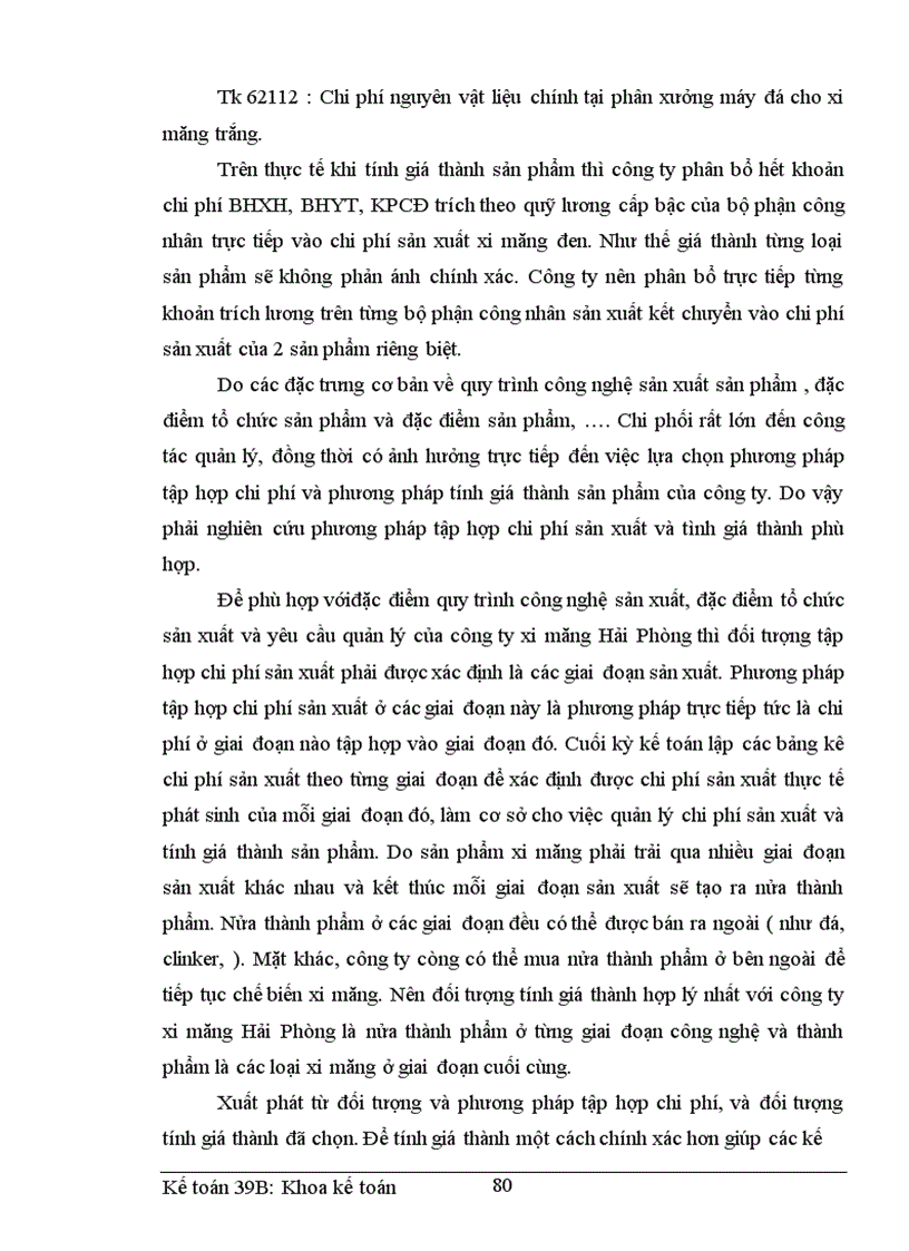 image for page Hoàn thiện hạch toán chi phí sản xuất và tính giá thành sản phẩm tại công ty xi măng Hải Phòng 1