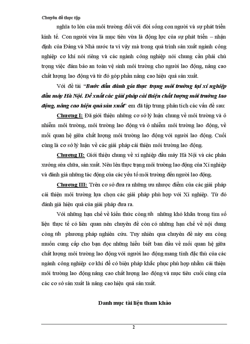 image for page Bước đầu đánh giá thực trạng môi trường lao động tại xí nghiệp đầu máy Hà Nội Đề xuất các giải pháp cải thiện môi trường lao động nâng cao hiệu quả sản xuất của Xí nghiệp