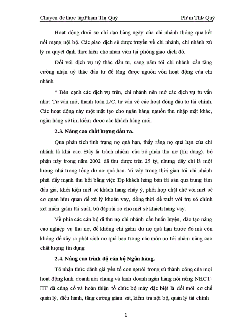 image for page Giải pháp nâng cao nghiệp vụ hoạt động huy động vốn tại Ngân Hàng Công Thương Tỉnh Hà Tây 1
