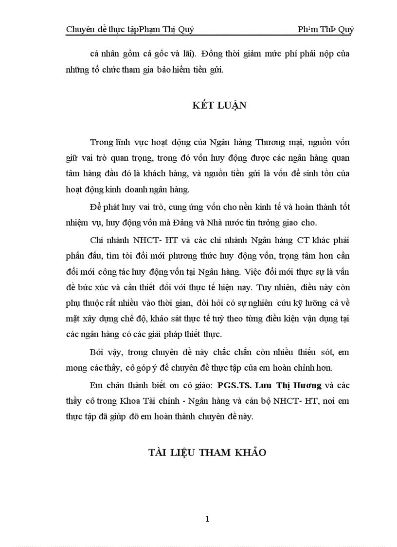 image for page Giải pháp nâng cao nghiệp vụ hoạt động huy động vốn tại Ngân Hàng Công Thương Tỉnh Hà Tây 1