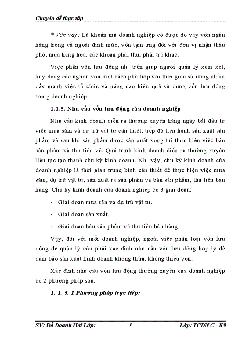 image for page Sử dụng hiệu quả vốn lưu động tại Công ty Cổ phần Xây dựng Đại Cát Thành 1