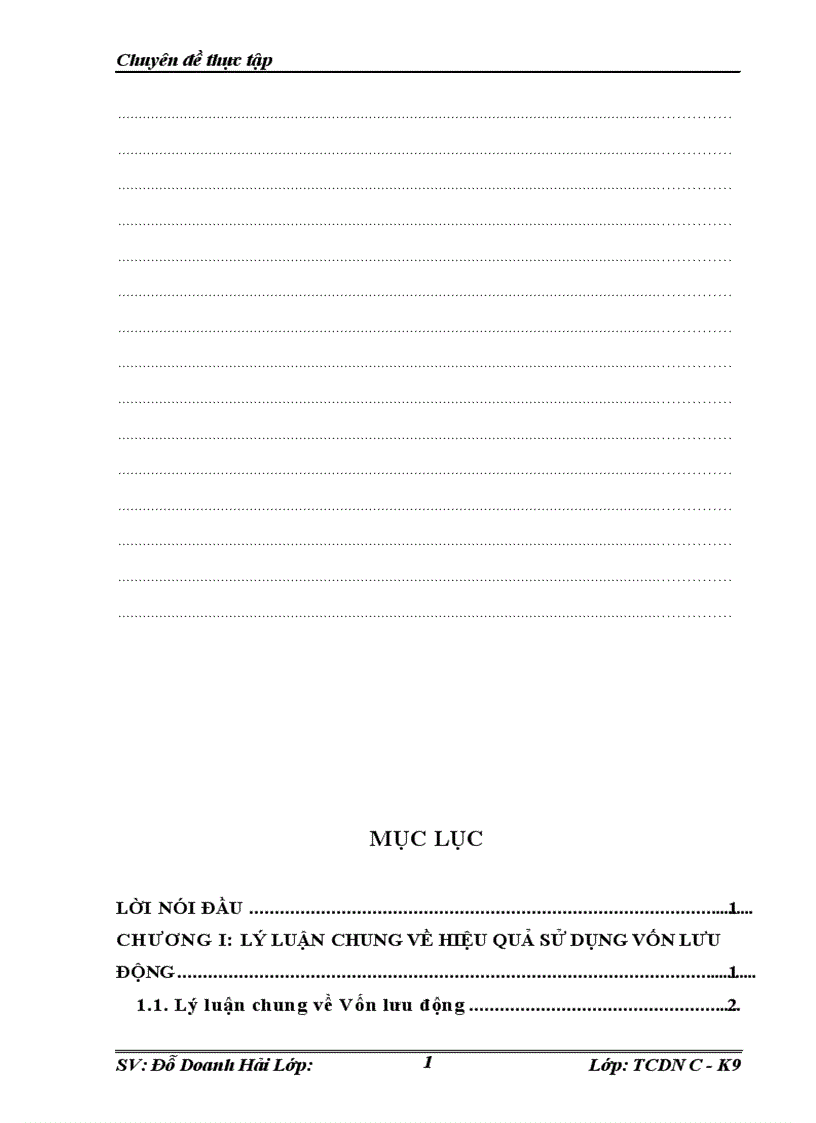 image for page Sử dụng hiệu quả vốn lưu động tại Công ty Cổ phần Xây dựng Đại Cát Thành 1