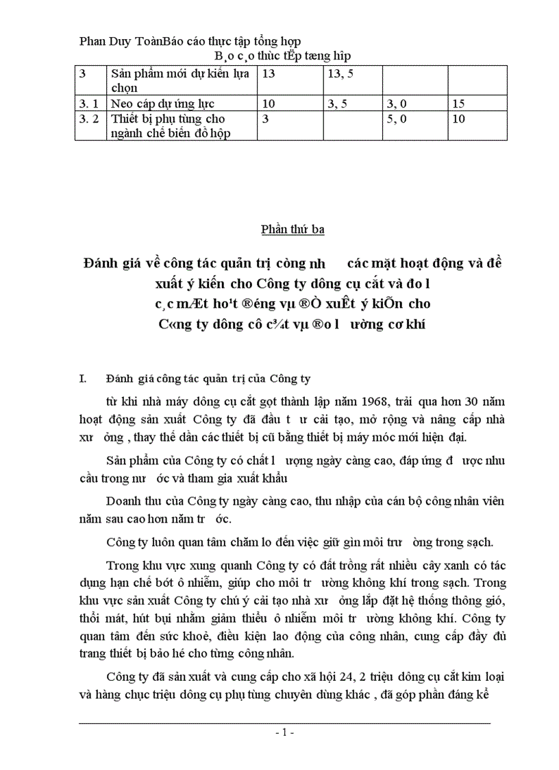 image for page Báo cáo thực tập Công ty dụng cụ cắt và đo lường Cơ khí