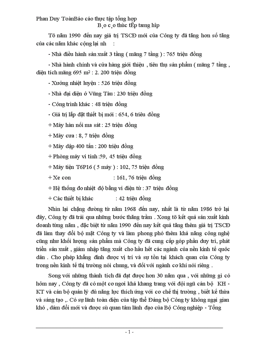 image for page Báo cáo thực tập Công ty dụng cụ cắt và đo lường Cơ khí