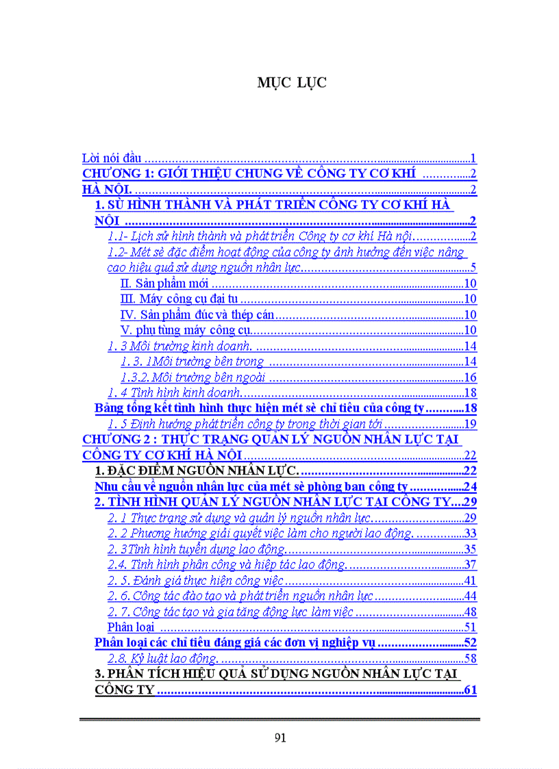 image for page Hoàn thiện quản lý nguồn nhân lực tại công ty cơ khí Hà Nội 1