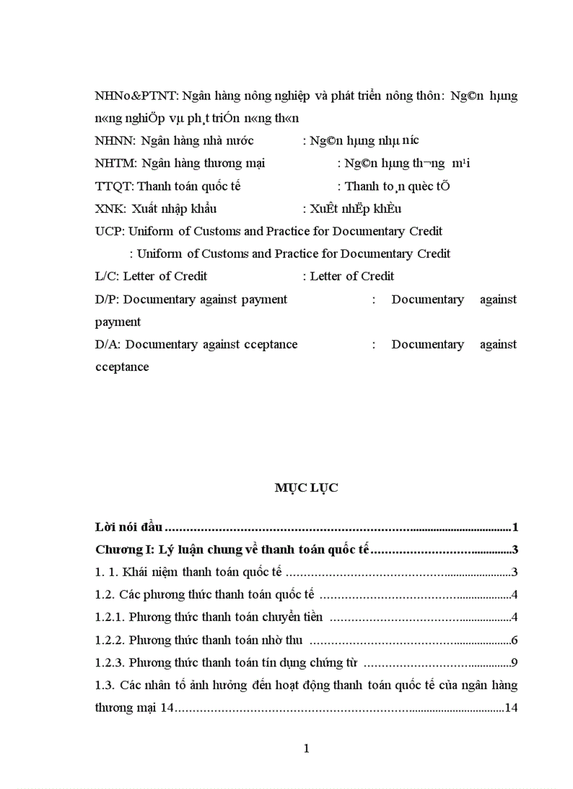 image for page Giải pháp hoàn thiện hoạt động chất lượng thanh toán quốc tế tại NHNN PTNT chi nhánh tỉnh Nam Định 1