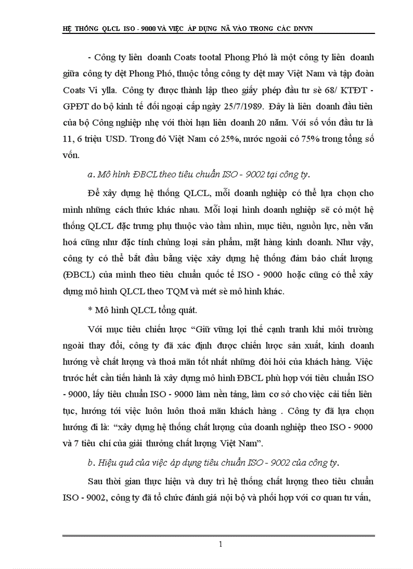 image for page Hệ thống quản lý chất lượng ISO và việc áp dụng nó vào trong các doanh nghiệp Việt Nam