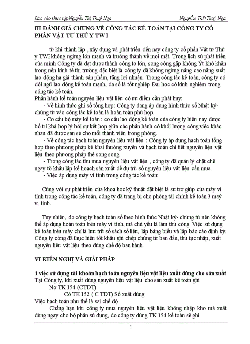 image for page Hoàn thiện hạch toán nguyên liệu vật liệu và công cụ dụng cụ tại Công ty cổ phần Vật tư Thú y TW I 1